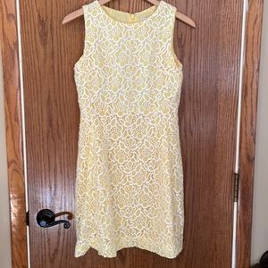 Eva Mendes New York & Co. yellow lace dress